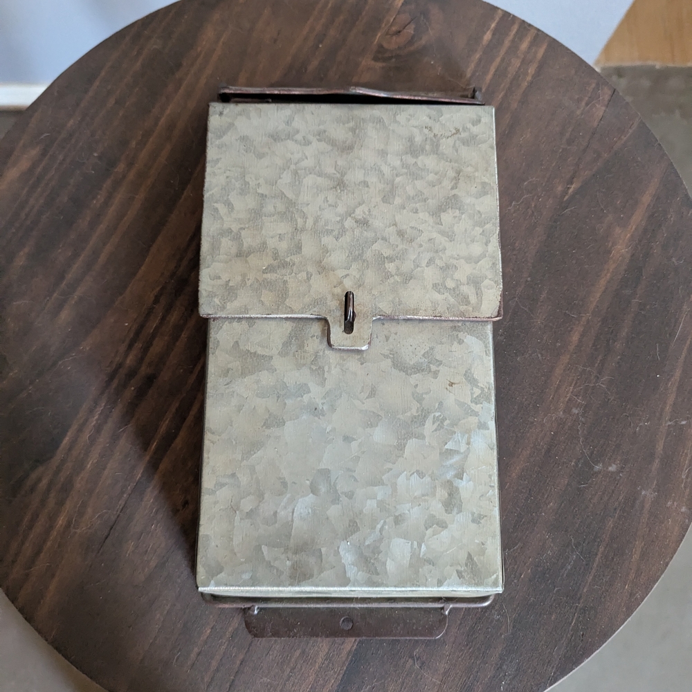 Metallic Gray Wall-Mounted Clipboard